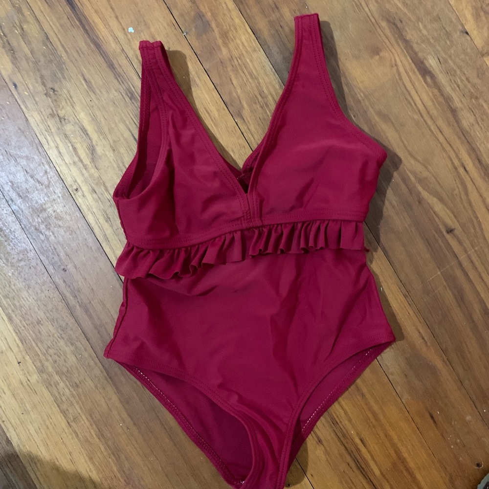 4t red one piece swimsuit